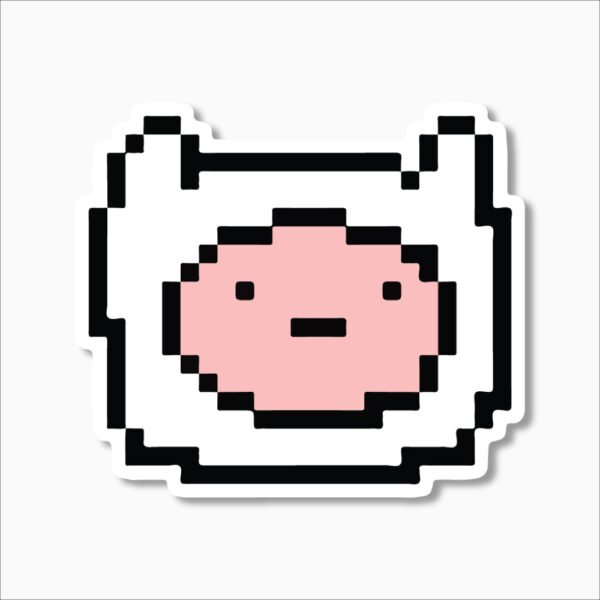 Pixeled Finn Sticker